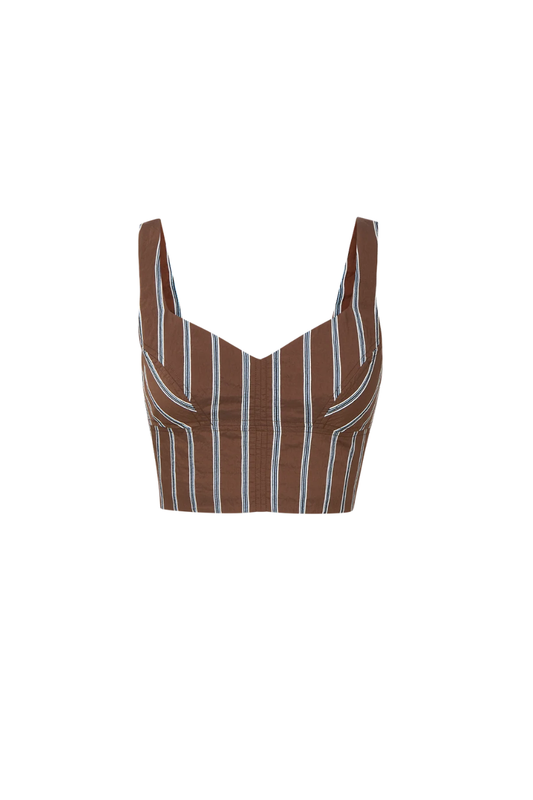 Vionette Tank Top in Brown Mocha