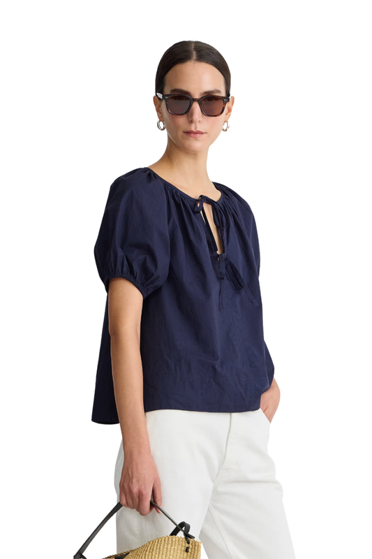 Amalie Tie Top in Midnight