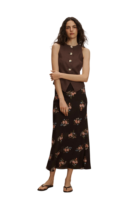 Hartwell Vest in Dark Mocha