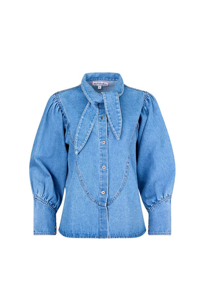 Odessa Shirt in Vintage Denim