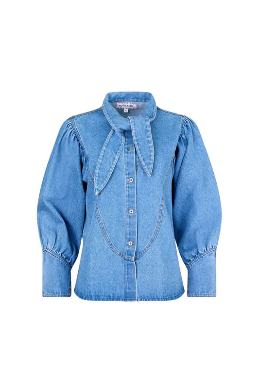 Odessa Shirt in Vintage Denim