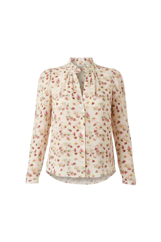 Artemis Wild Garden Shirt in White