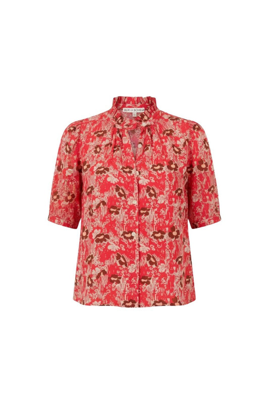 Winnie Rougewood Shirt in Medium Red
