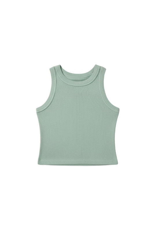 Isabel Rib Tank In Cadet