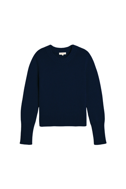 Micha Cotton Sweater in Navy