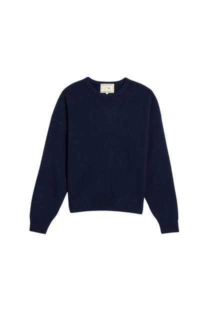 Artemis Cashmere Sweater in Navy