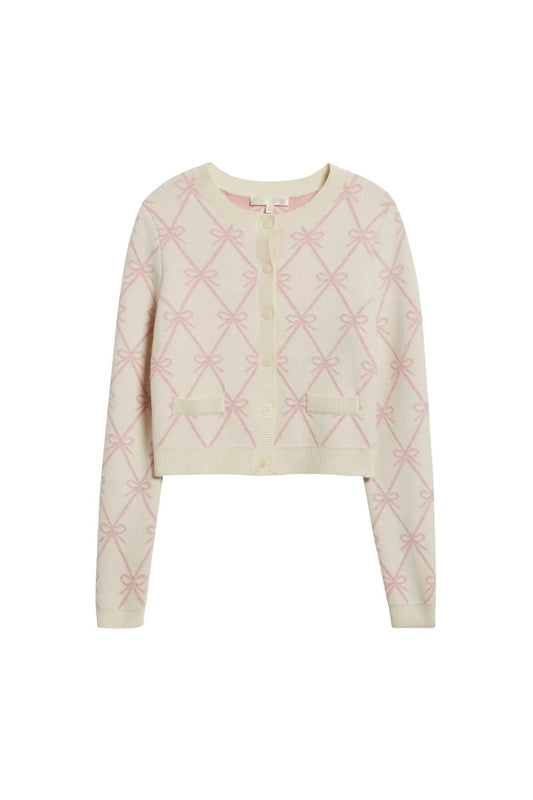 Veronika Cardigan in Milk Rose