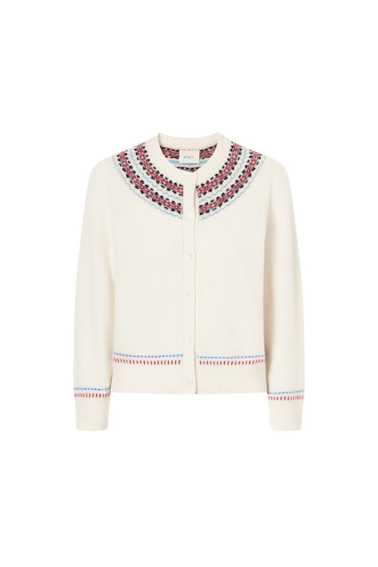Olympe Cashmere Cardigan in Ivory