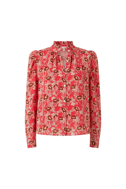 Artemis Rougewood Shirt in Medium Red