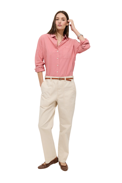 Jo Shirt In Cotton Poplin Tulip