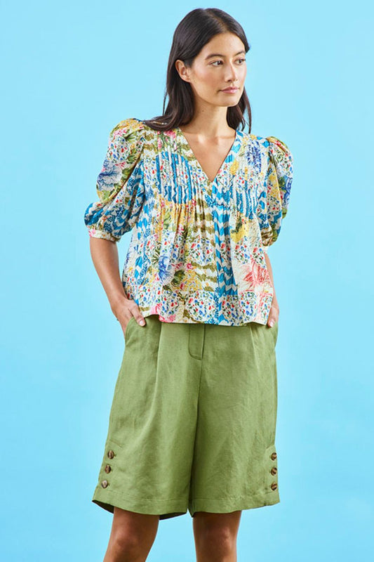 Irene Top in Morning Glory