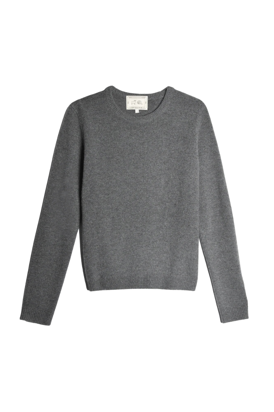 Lulu Cashmere Sweater in Dark Heather Grey