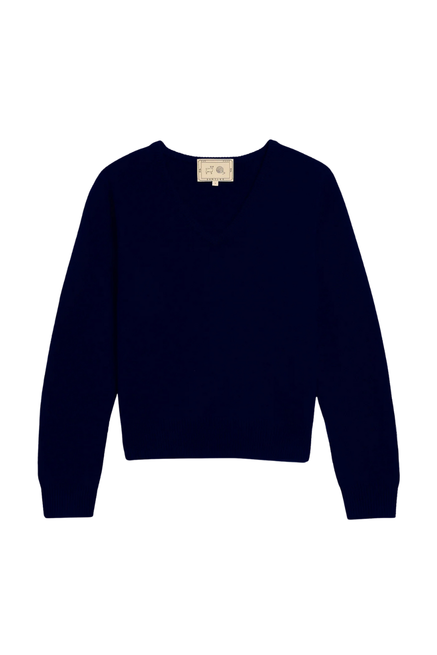 Lia Cashmere Sweater in Navy