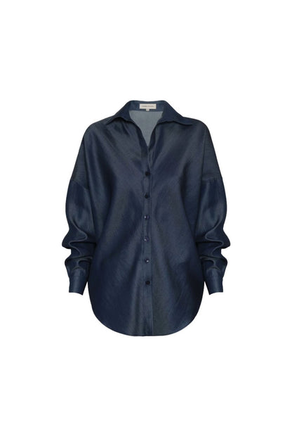 Nos Hablan Blouse in Navy