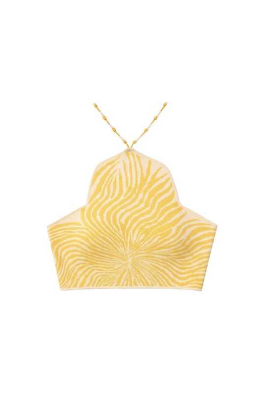 Gala Top in Yellow Bloom