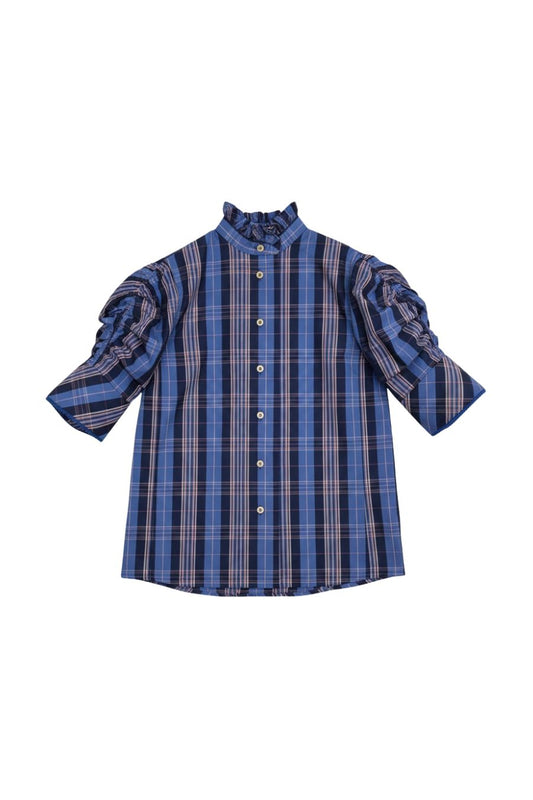 Vita Blouse in Navy/Blue