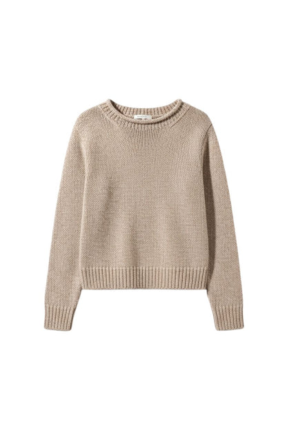 Marled Mini Marina Sweater in Marled Tan