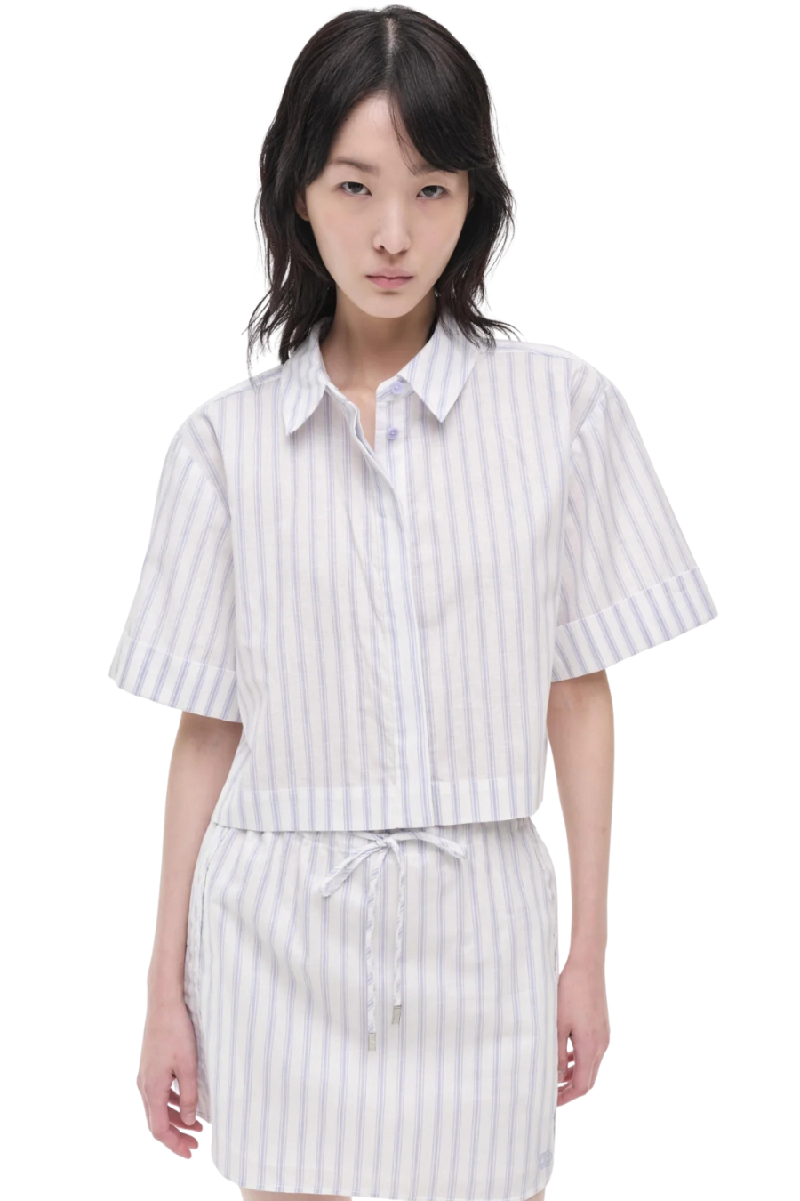 Ryett Shirt in French Blue Stripe