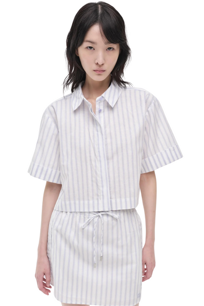 Ryett Shirt in French Blue Stripe