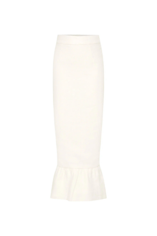 Matilda Column Skirt in Cream