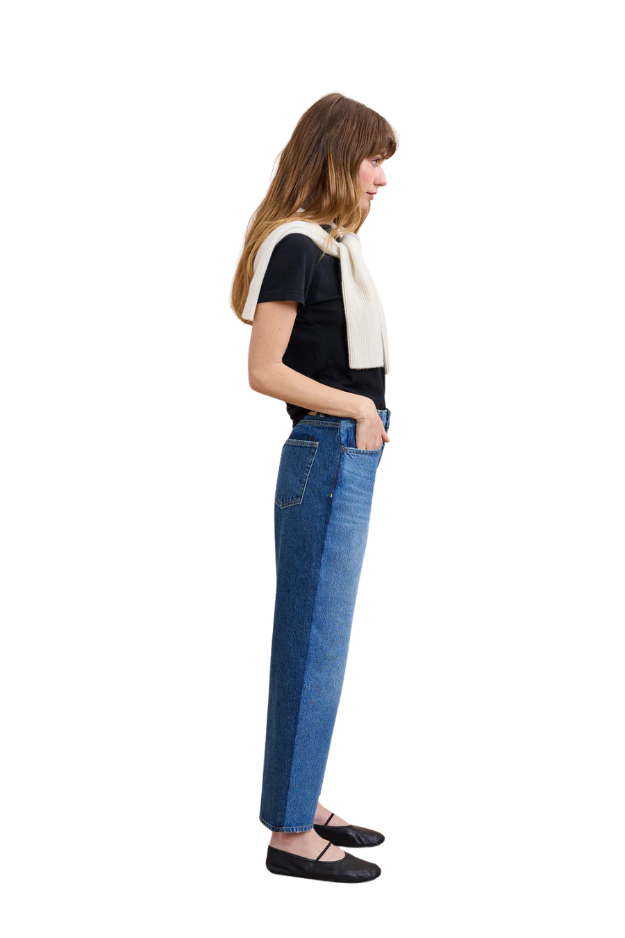 Marilyn Mid-Rise Barrel Jean in Walter/James