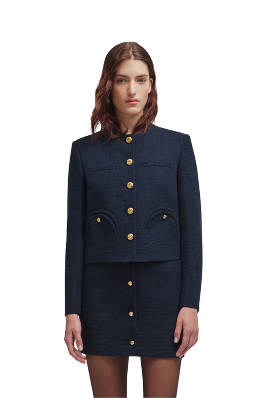 Missy Shamo Bolero in Navy Blue