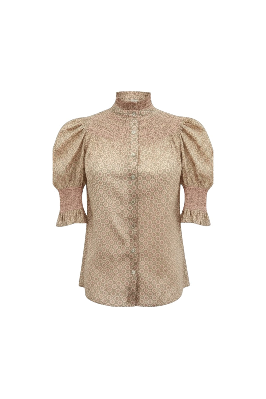 Amelia Short Sleeve in Pink/Green