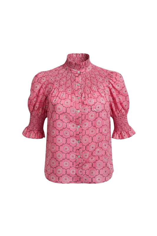 Amelia Short Sleeve in Pink Shell