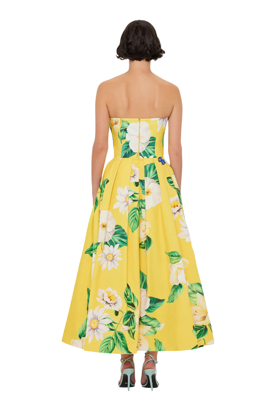 Lynn Bustier Midi Dress in Sunshine Joie Print
