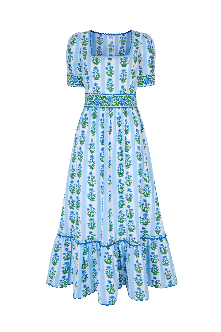 Sky Lily Stripe Evelyn Dress