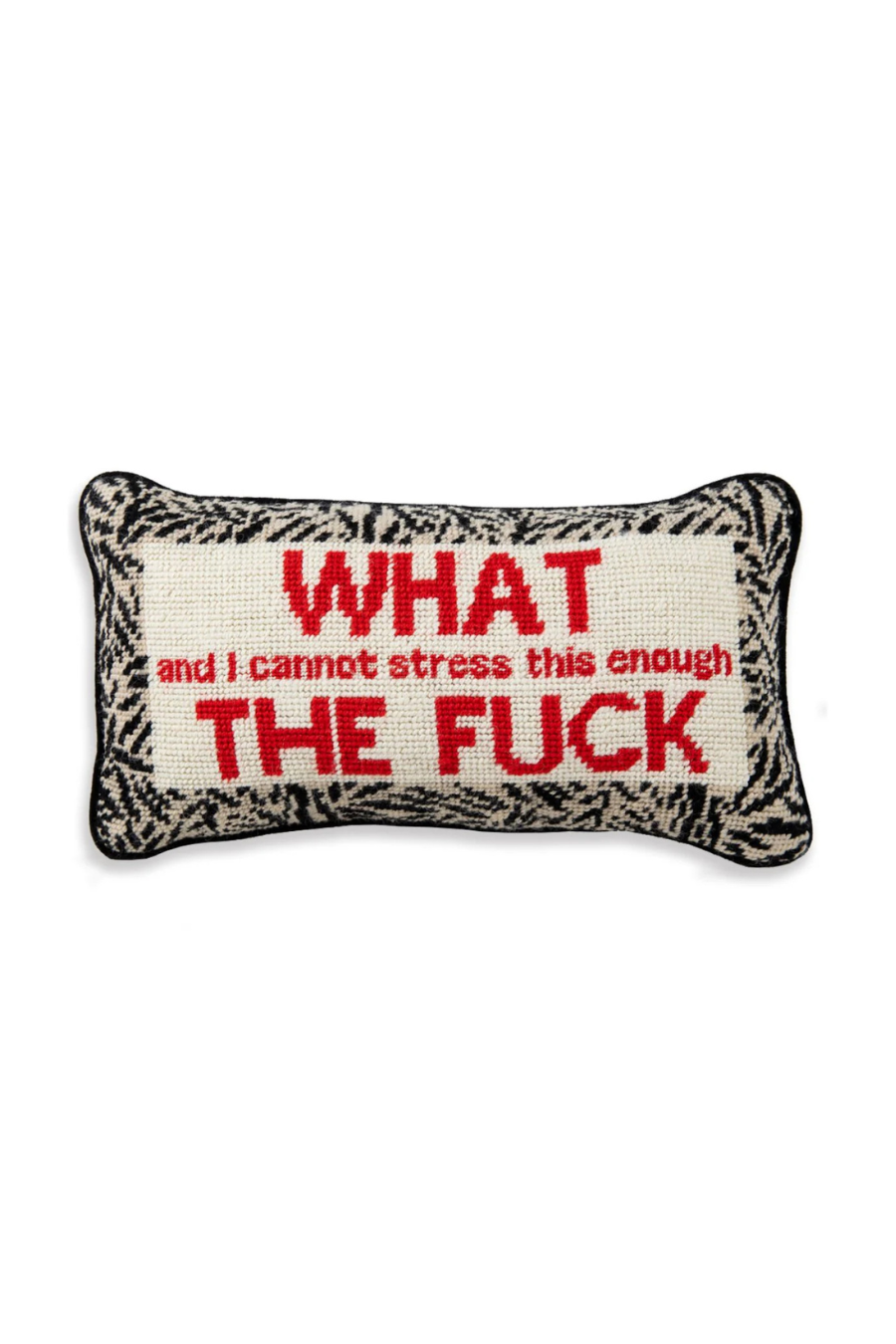 WTF Needlepoint Pillow - Thumbnail 3