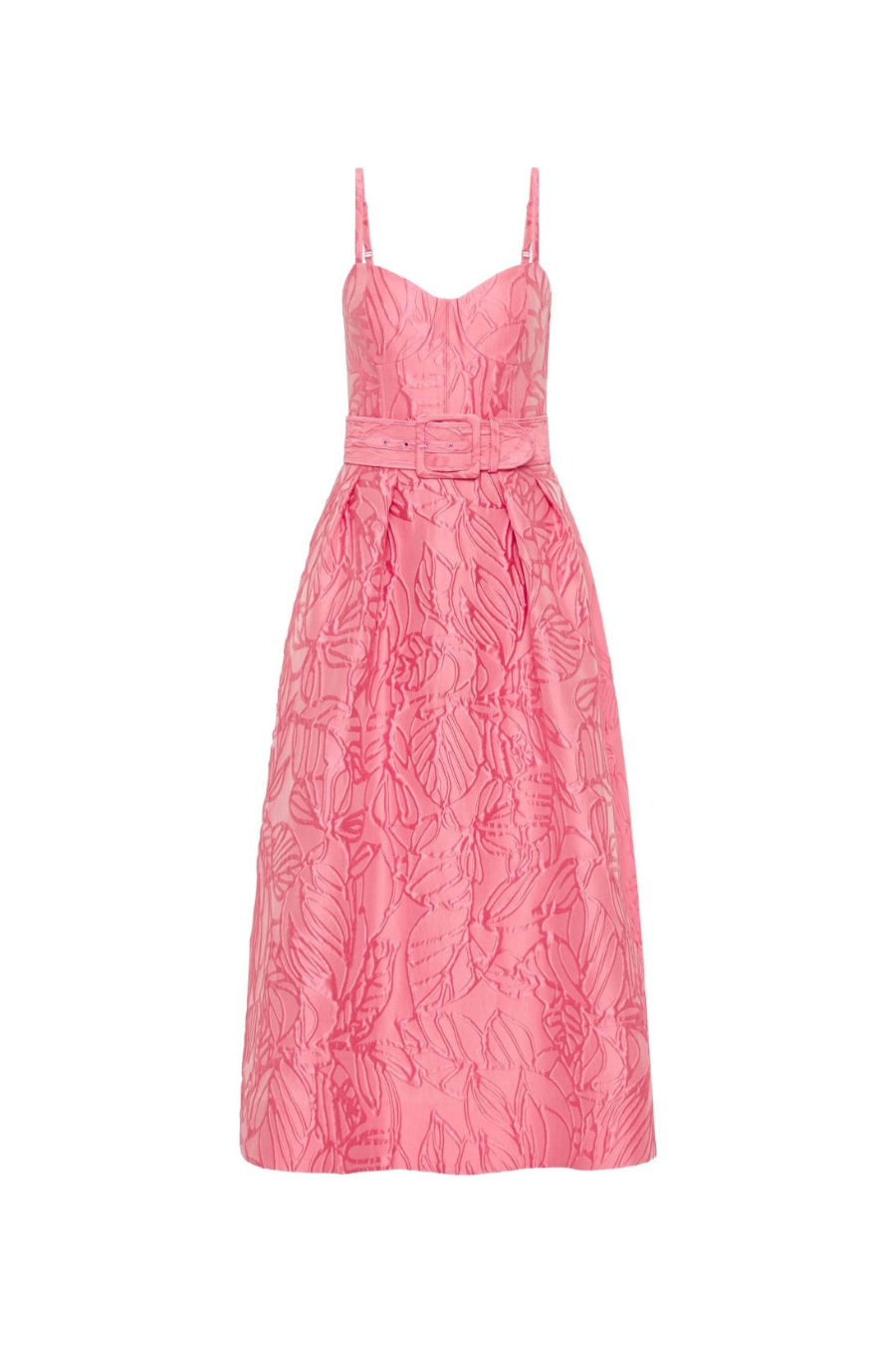 Petra Midi Dress in Bubblegum Pink