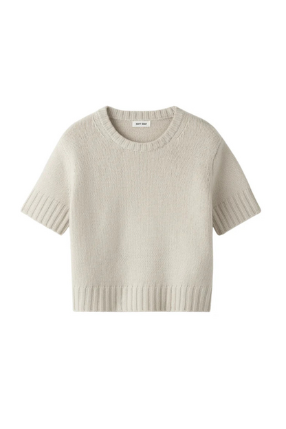 Chunky Short Sleeve-Chalk