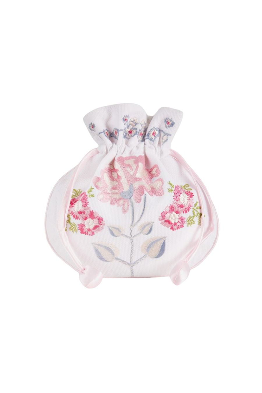 Peony Jewelry Pouch in Pink