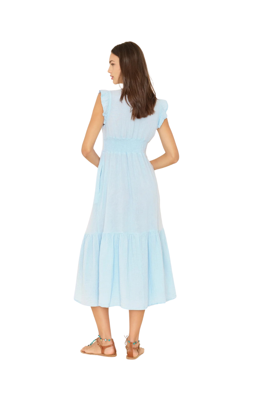 Davana Dress in Blue Mist