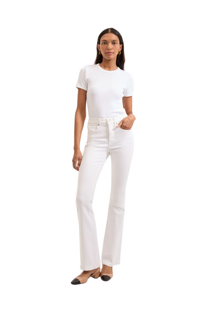 Beverly Skinny-Flare Jean in White
