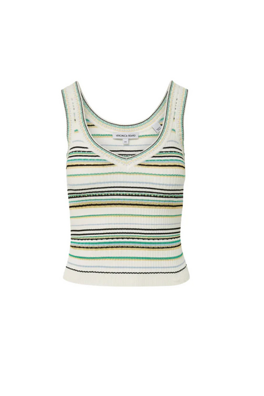 Carlin Striped Knit Tank Top