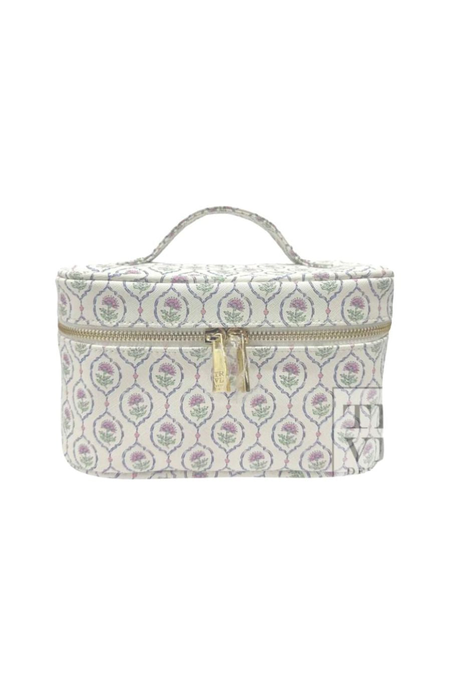 LUXE Train Bag with Navy Pinstripe Liner