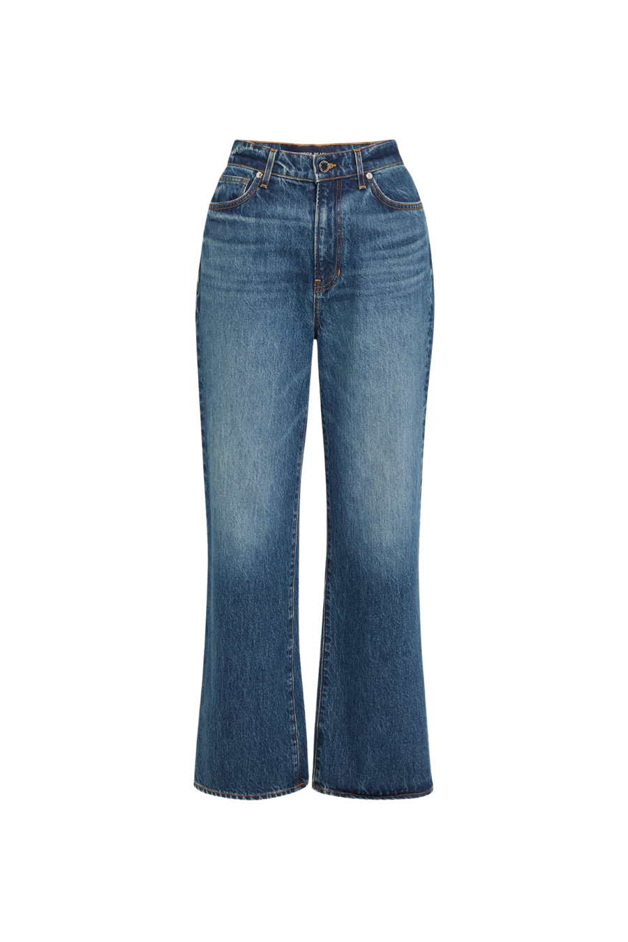 Dylan High-Rise Straight Ankle Jeans in Roadside Blue