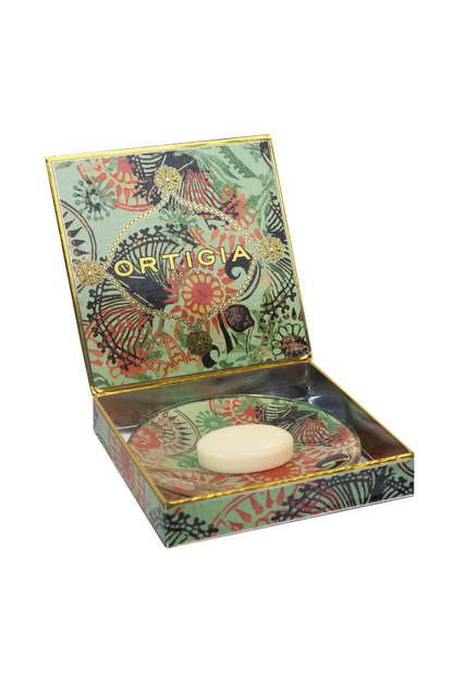 Fico D'India Glass Plate & Soap Box