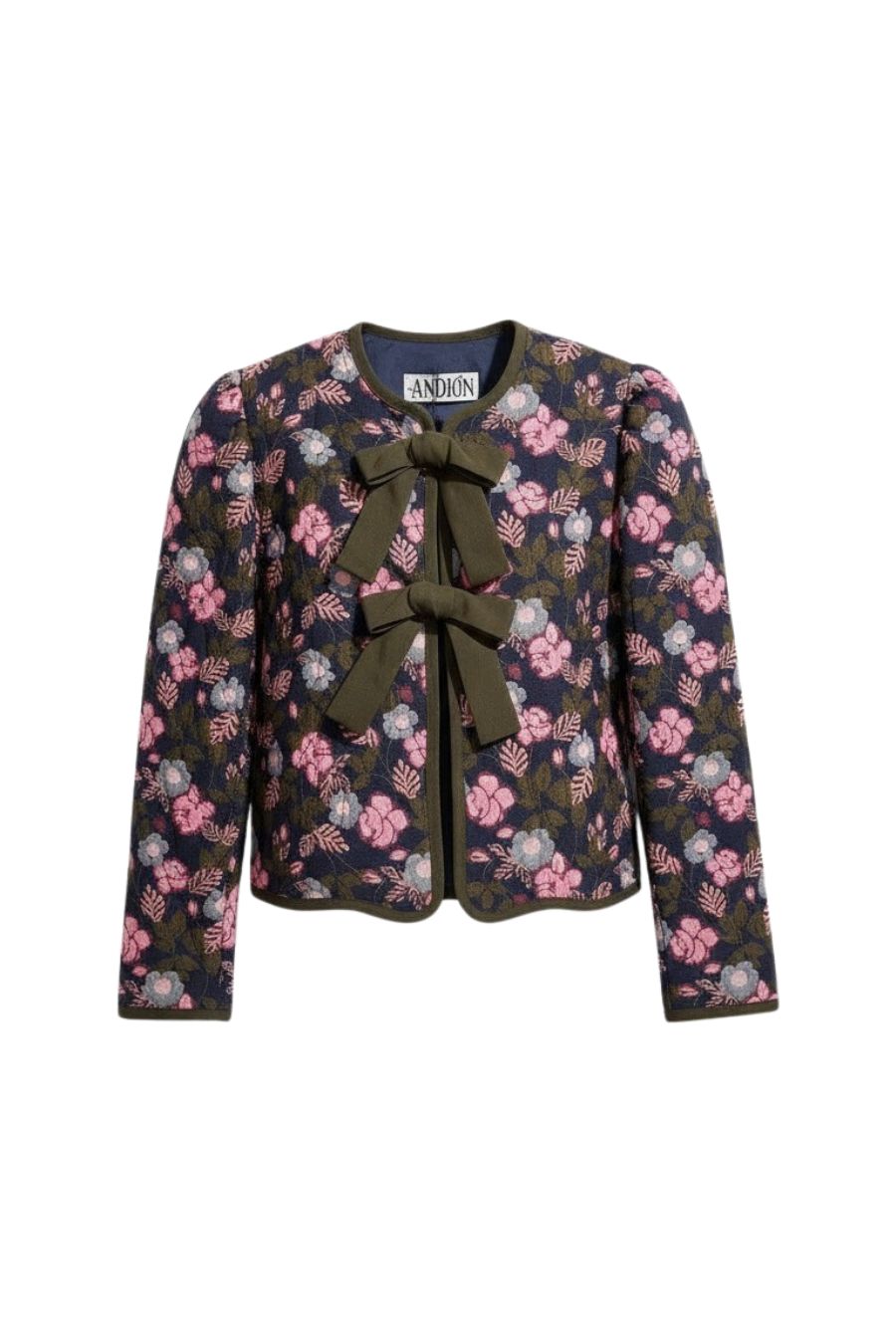 Sally Jacket in Jacquard Green