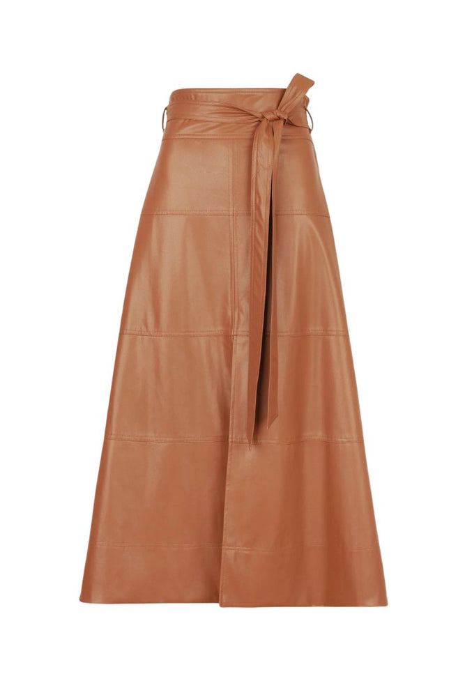 Hudson Skirt in Saddle Brown