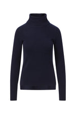 Jurnee Cashmere Turtleneck in Navy