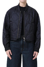 Shoreditch Ski Club x AGOLDE Iona Quilted Jacket in Ink