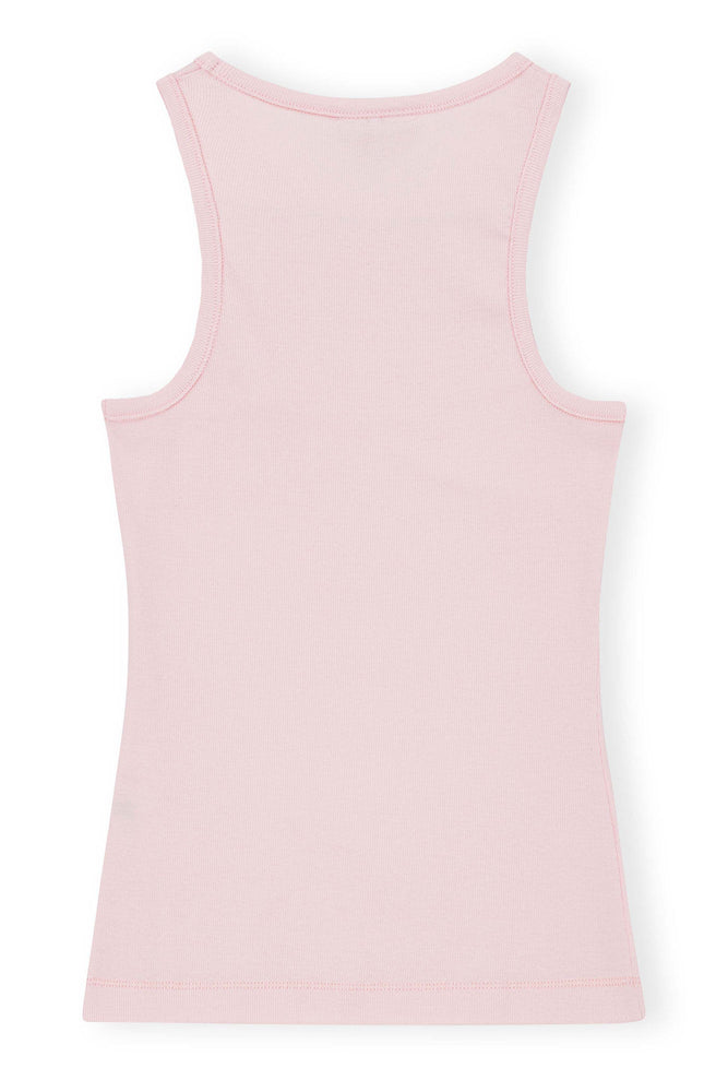 Light Pink Soft Cotton Rib Tank Top