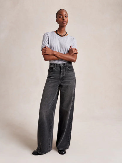 Isadora High-Rise Wide-Leg Jean in Fred