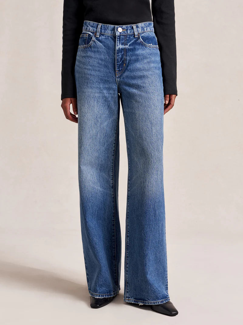 Isadora High-Rise Wide-Leg Jean in Rob