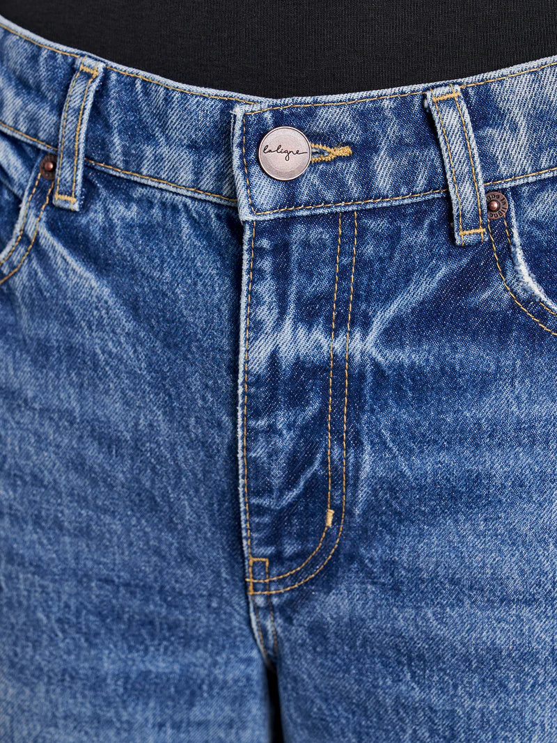 Isadora High-Rise Wide-Leg Jean in Rob