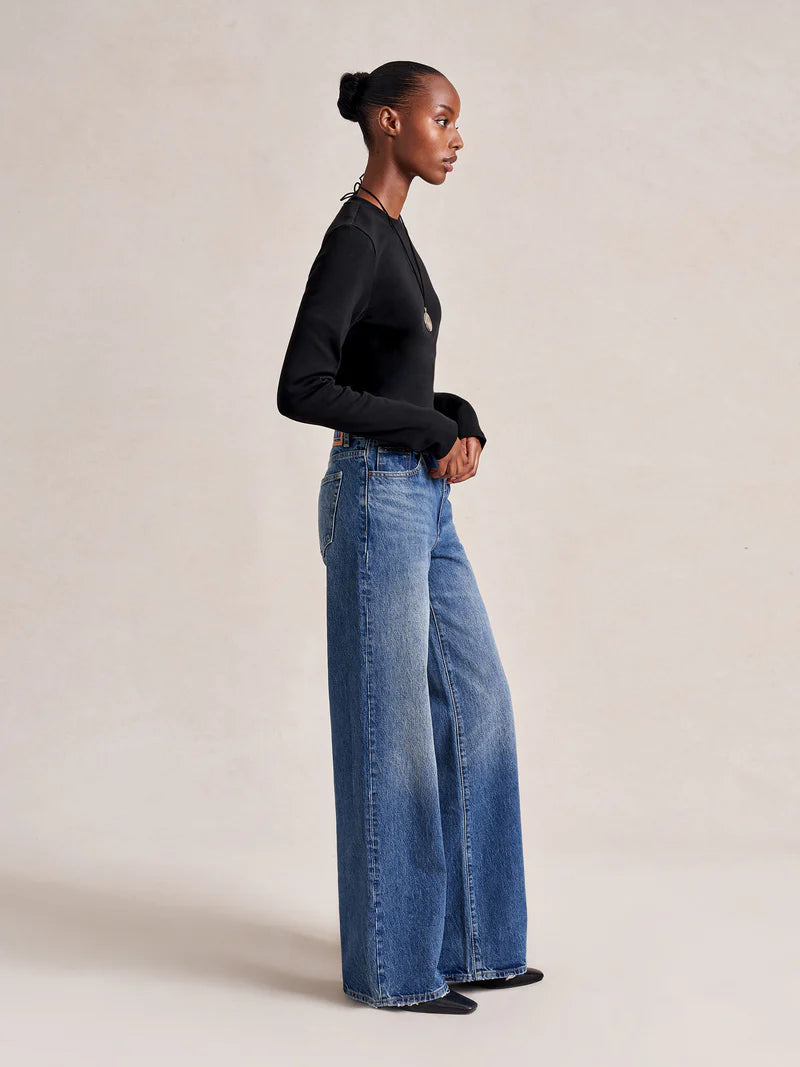 Isadora High-Rise Wide-Leg Jean in Rob
