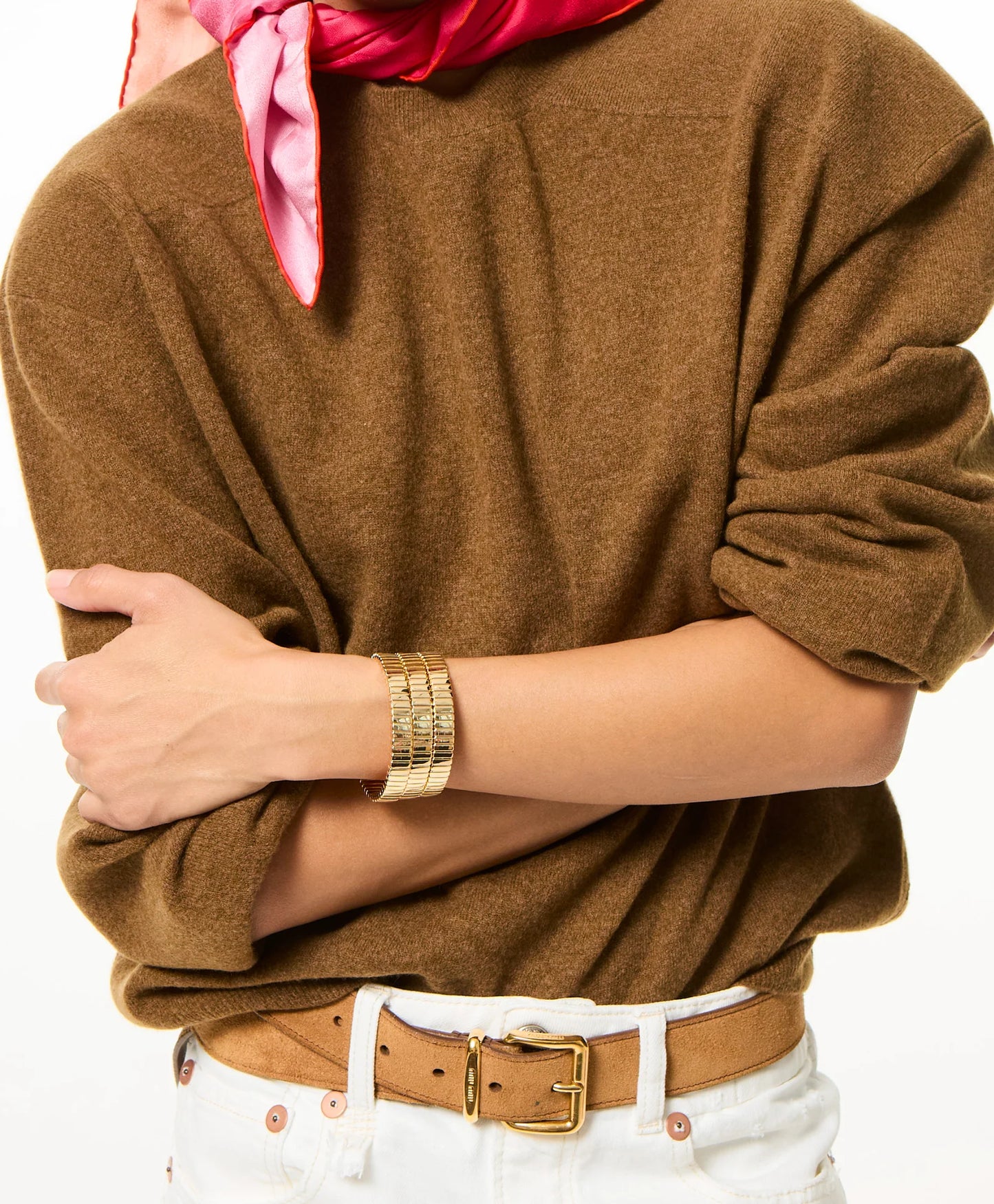 The Cobra Triple Wrap Bracelet in Gold